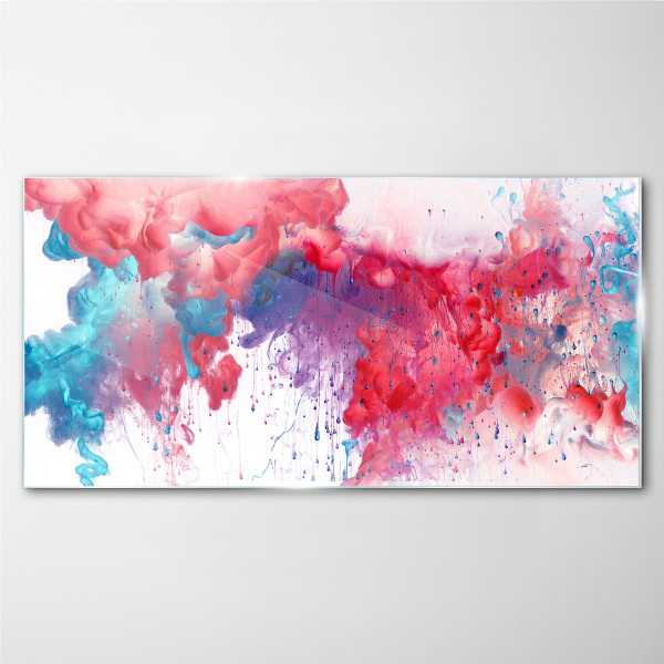 Colorful Swirls Glass Print