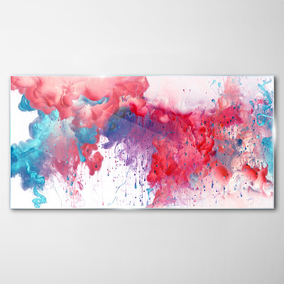 Colorful Swirls Glass Print