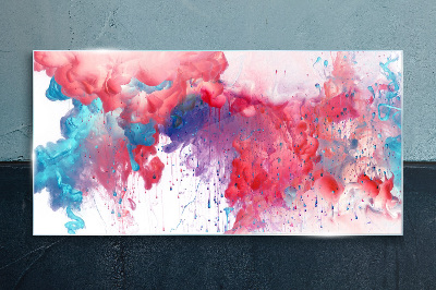 Colorful Swirls Glass Print