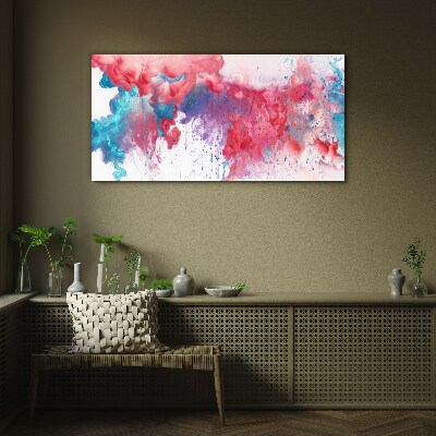 Colorful Swirls Glass Print