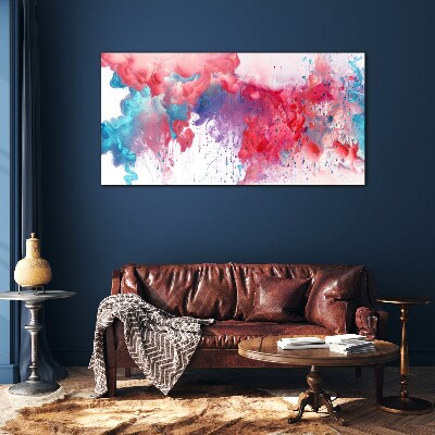 Colorful Swirls Glass Print