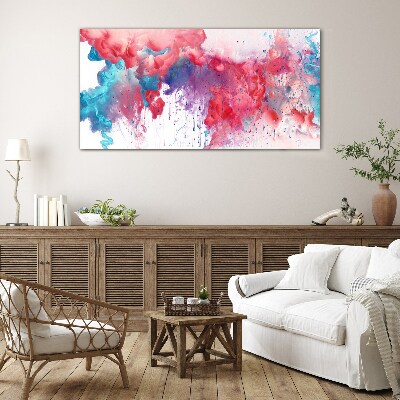 Colorful Swirls Glass Print