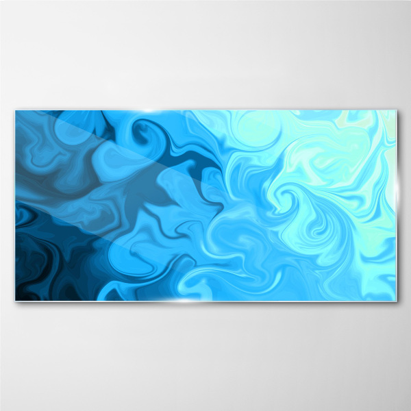 Ocean eddies Glass Print