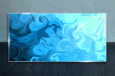 Ocean eddies Glass Print
