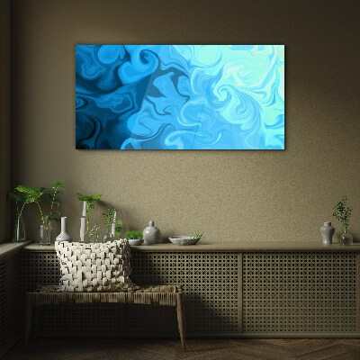 Ocean eddies Glass Print