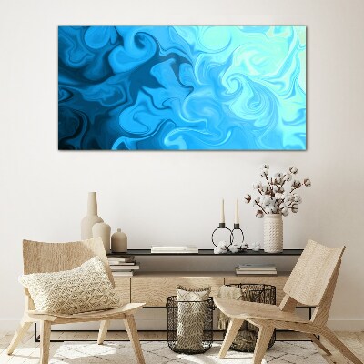 Ocean eddies Glass Print