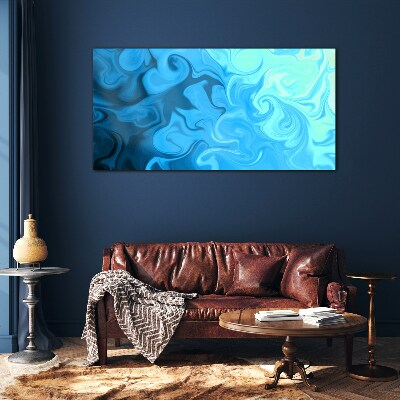 Ocean eddies Glass Print