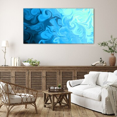 Ocean eddies Glass Print