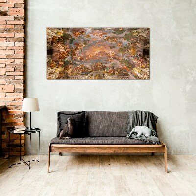 Heaven and earth in harmony Glass Print