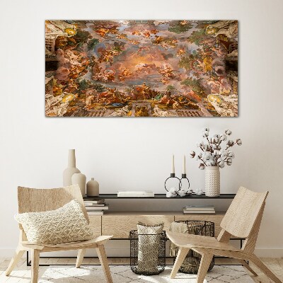 Heaven and earth in harmony Glass Print