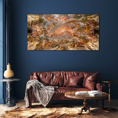 Heaven and earth in harmony Glass Print