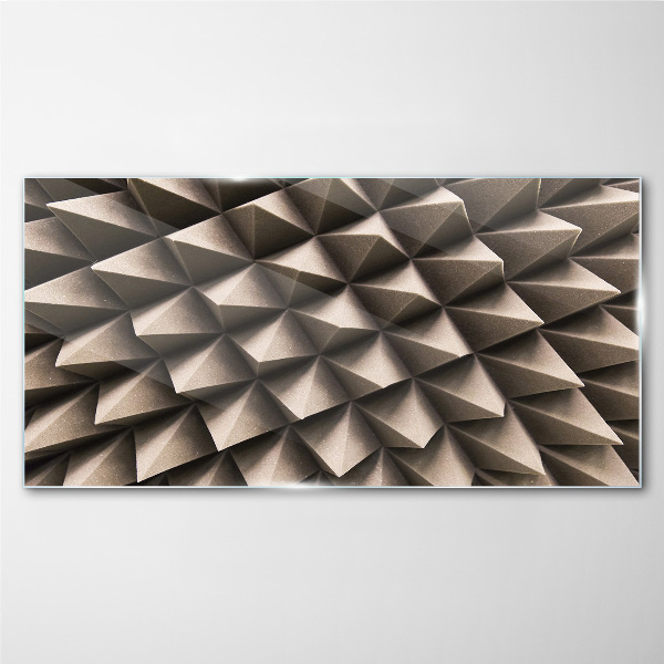 Geometry of three-dimensional forms Glass Print