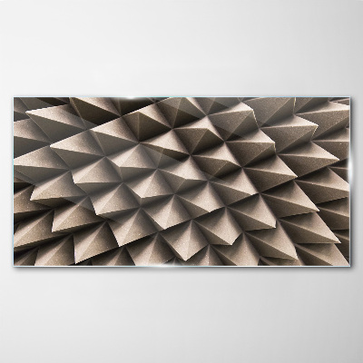 Geometry of three-dimensional forms Glass Print