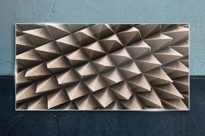 Geometry of three-dimensional forms Glass Print
