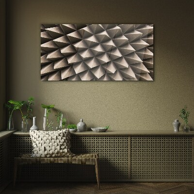 Geometry of three-dimensional forms Glass Print
