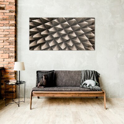 Geometry of three-dimensional forms Glass Print