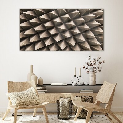 Geometry of three-dimensional forms Glass Print