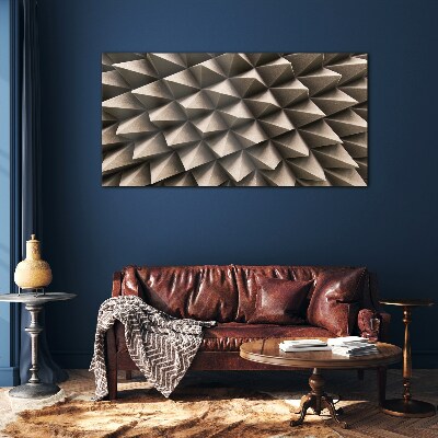 Geometry of three-dimensional forms Glass Print