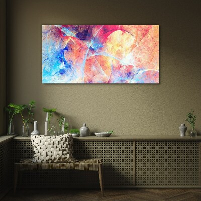 Modern abstraction Glass Print