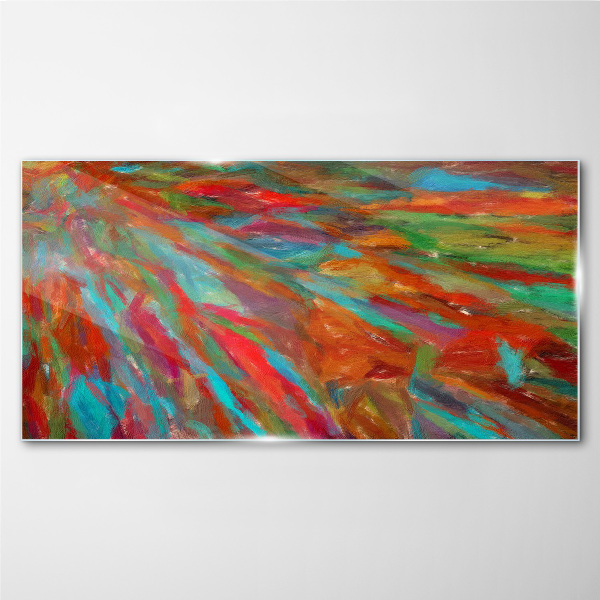 A colorful landscape of energy Glass Print