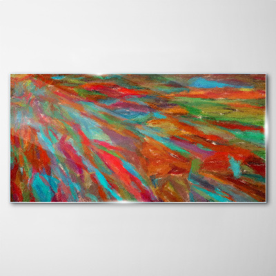 A colorful landscape of energy Glass Print