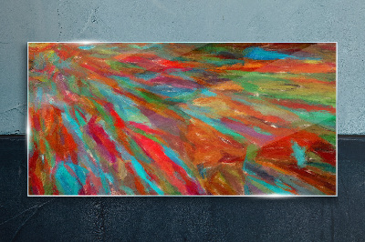A colorful landscape of energy Glass Print