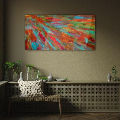 A colorful landscape of energy Glass Print