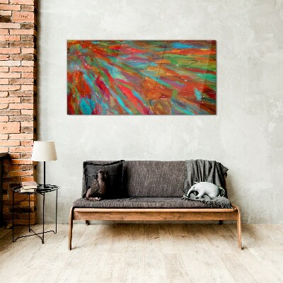 A colorful landscape of energy Glass Print