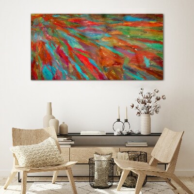 A colorful landscape of energy Glass Print