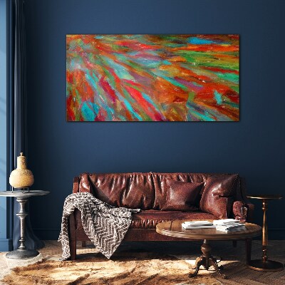 A colorful landscape of energy Glass Print