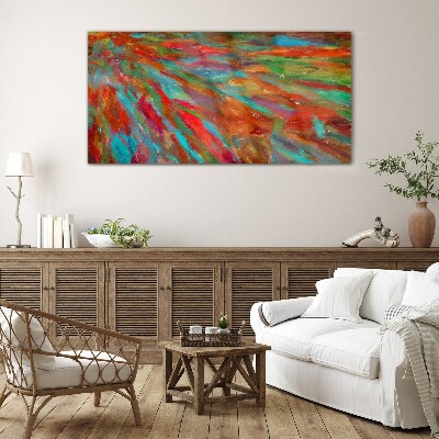 A colorful landscape of energy Glass Print