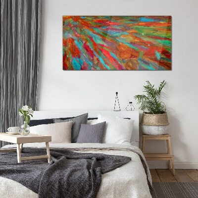 A colorful landscape of energy Glass Print