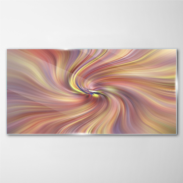 A whirlwind of colorful emotions Glass Print