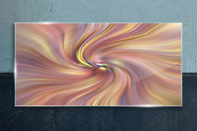 A whirlwind of colorful emotions Glass Print
