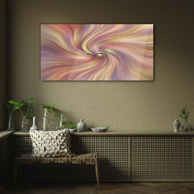A whirlwind of colorful emotions Glass Print