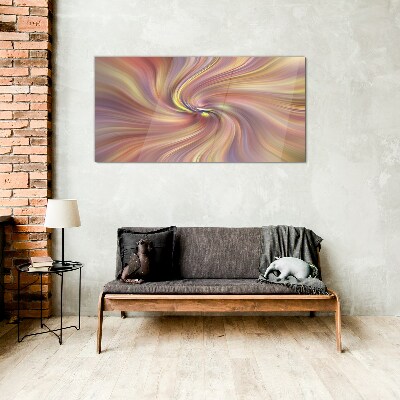 A whirlwind of colorful emotions Glass Print