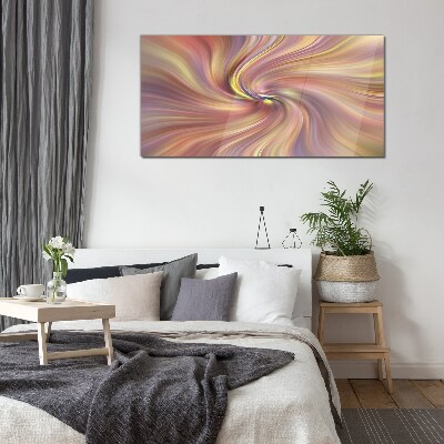A whirlwind of colorful emotions Glass Print