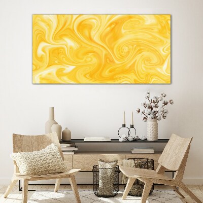Sunny vortex Glass Print
