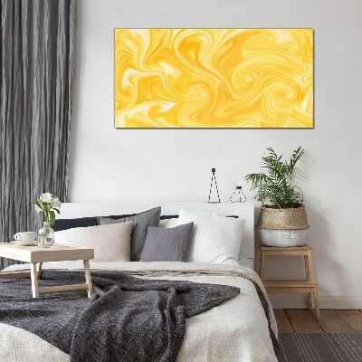 Sunny vortex Glass Print