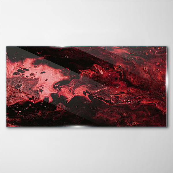 Bloody Shades of Chaos Glass Print