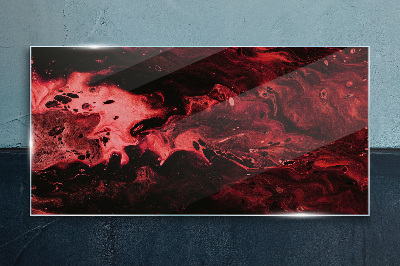 Bloody Shades of Chaos Glass Print