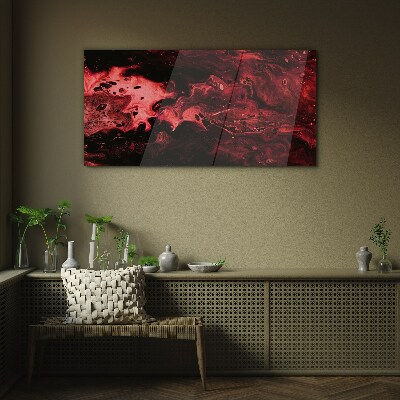 Bloody Shades of Chaos Glass Print
