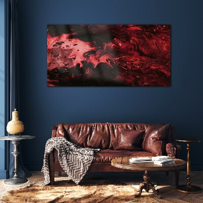 Bloody Shades of Chaos Glass Print