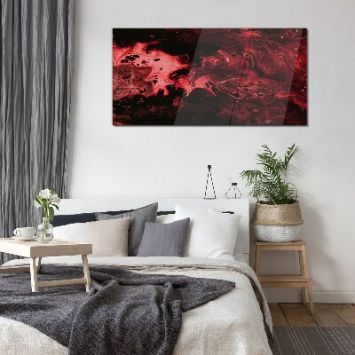 Bloody Shades of Chaos Glass Print
