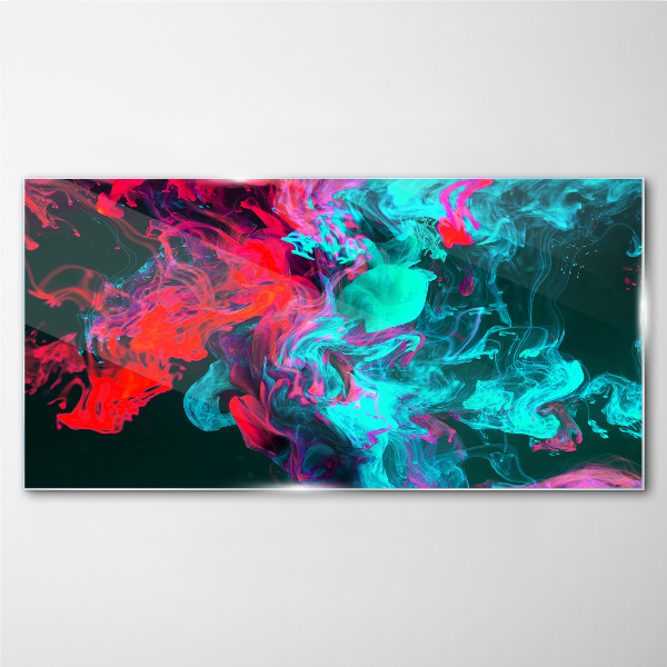 The colors of emotions in motion Glass Print