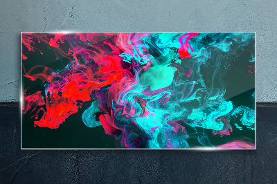 The colors of emotions in motion Glass Print