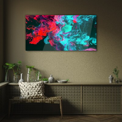 The colors of emotions in motion Glass Print