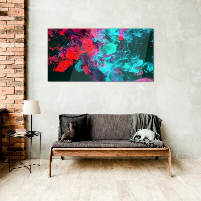 The colors of emotions in motion Glass Print