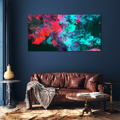 The colors of emotions in motion Glass Print