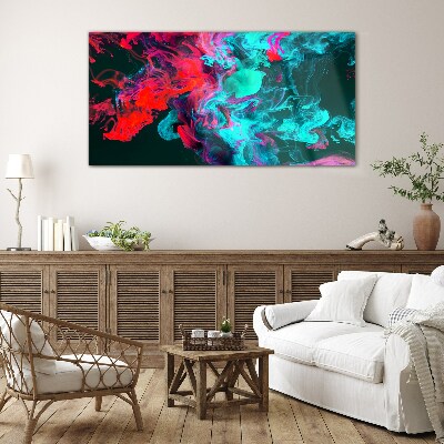 The colors of emotions in motion Glass Print